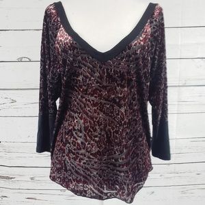 Sexy BKE top with Cheetah & Tiger like Markings